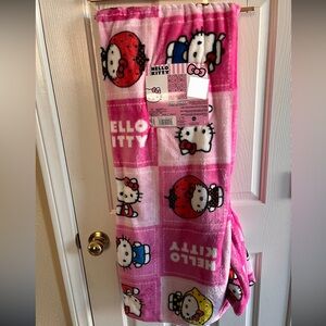 Hello Kitty Pink Cloud Throw Blanket Brand New